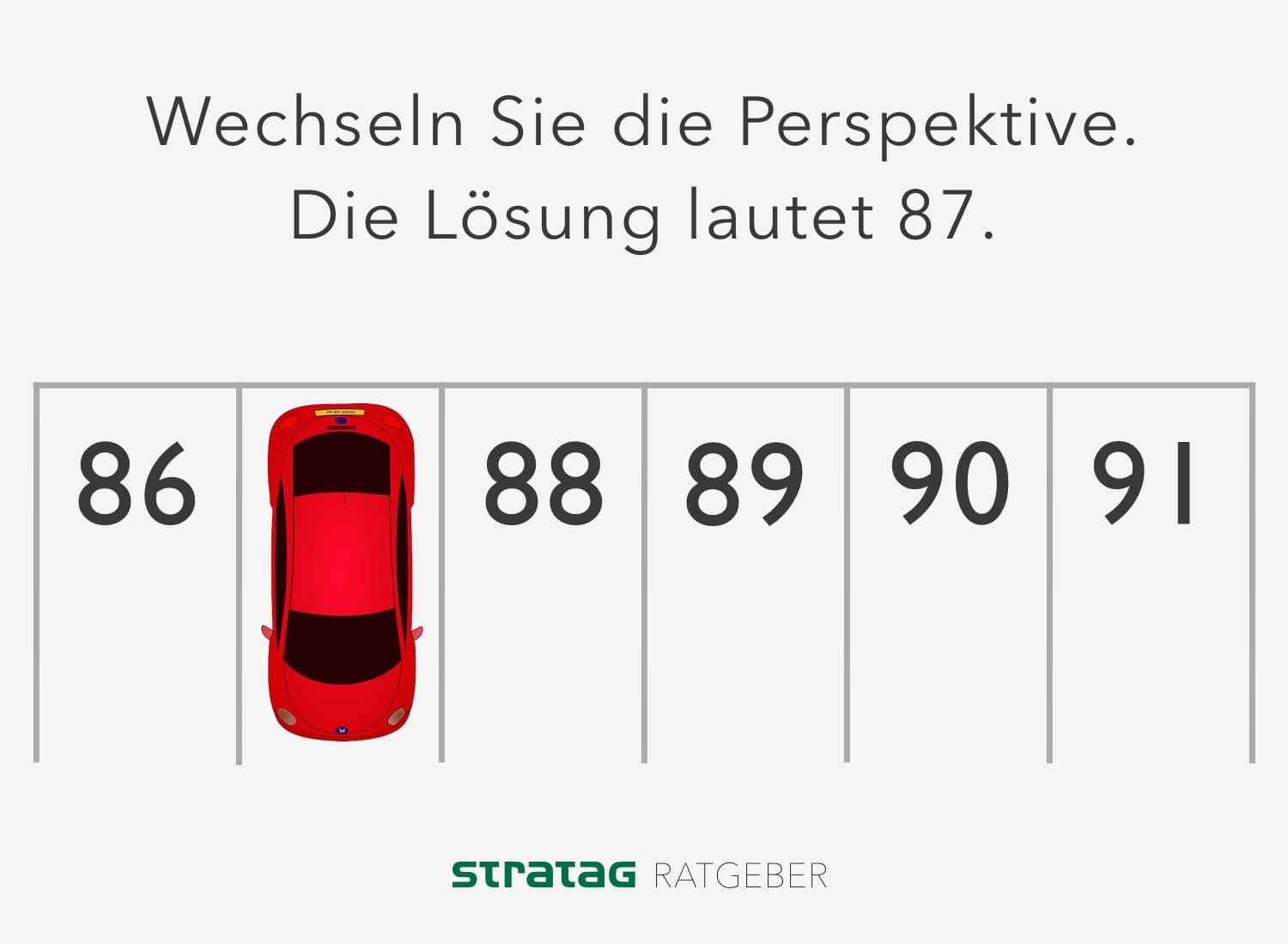 Brainteaser Parkplatznummer