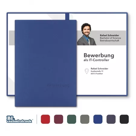 BL-exclusivdruck® BL-plus 2-teilige Bewerbungsmappe Naturkarton