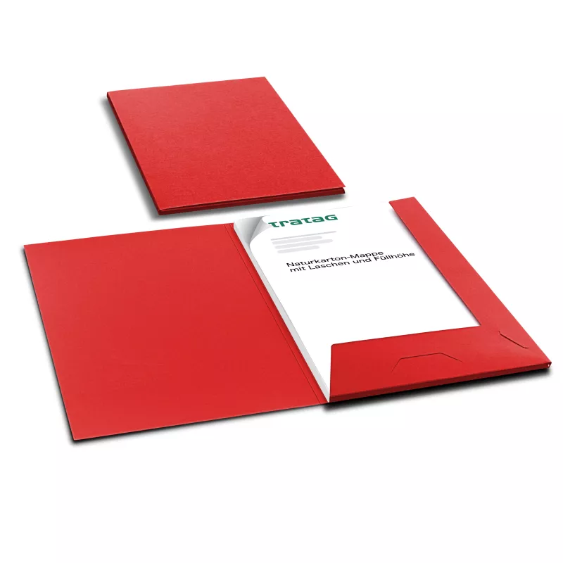 5 Stück Präsentationsmappen mit Füllhöhe BL-exclusivdruck® Naturkarton (9675)