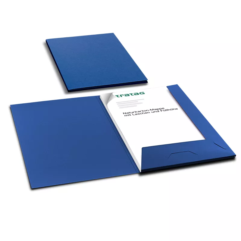 5 Stück Präsentationsmappen mit Füllhöhe BL-exclusivdruck® Naturkarton (9665)
