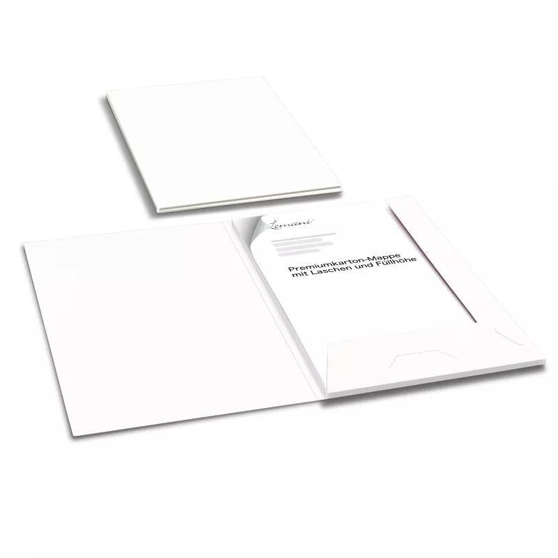 5 Stück Präsentationsmappen mit Füllhöhe Lemani® Premium-Karton (9625)