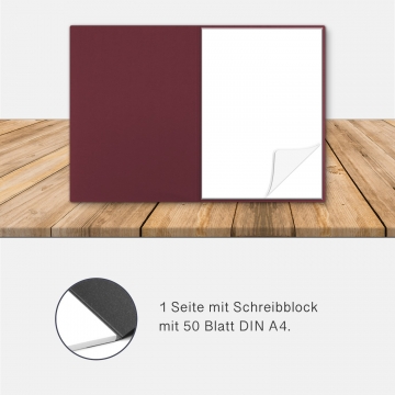 8 Stück Seminarmappen mit Schreibblock BL-exclusivdruck® BL Naturkarton