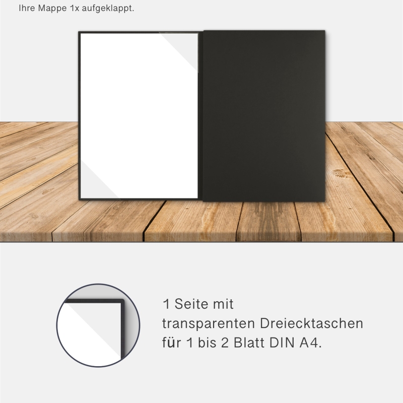 5 Stück Zeugnismappen BL-exclusivdruck® OPTIMA-plus Naturkarton