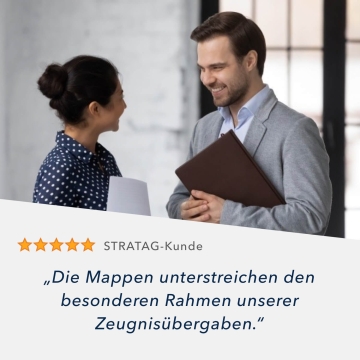 8 Stück Zeugnismappen BL-exclusivdruck® BL-plus Naturkarton