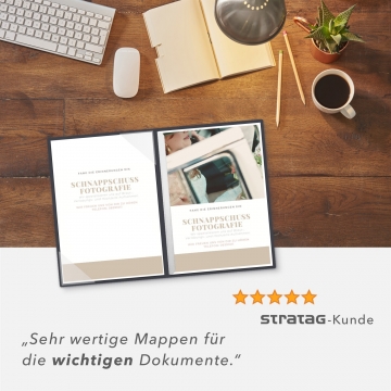 8 Stück Informationsmappen Lemani® CARISMA Textil-Design
