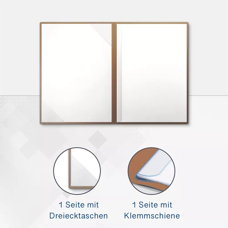 8 Stück Exposémappen Esclusiva® Classic-plus Metallic-Effekt