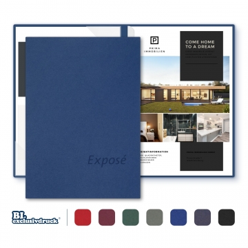 8 Stück Exposémappen BL-exclusivdruck® BL-plus Naturkarton