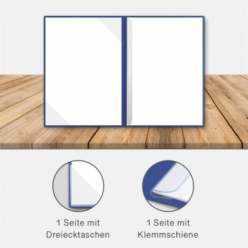 8 Stück Exposémappen BL-exclusivdruck® BL-plus Naturkarton