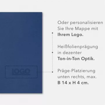 8 Stück Exposémappen BL-exclusivdruck® BL-plus Naturkarton