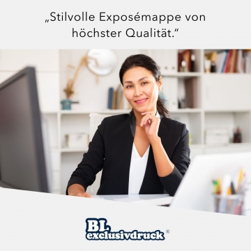 8 Stück Exposémappen BL-exclusivdruck® BL-plus Naturkarton