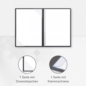 8 Stück Exposémappen Lemani® CARISMA Textil-Design
