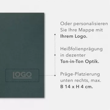 8 Stück Willkommensmappen ECO-plus Recyclingkarton