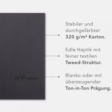 8 Stück Willkommensmappen Lemani® CARISMA Premium-Karton