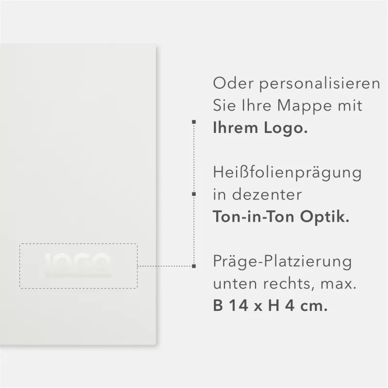 8 Stück Schreibmappen mit Notizblock Lemani® IMPULS Premium-Karton