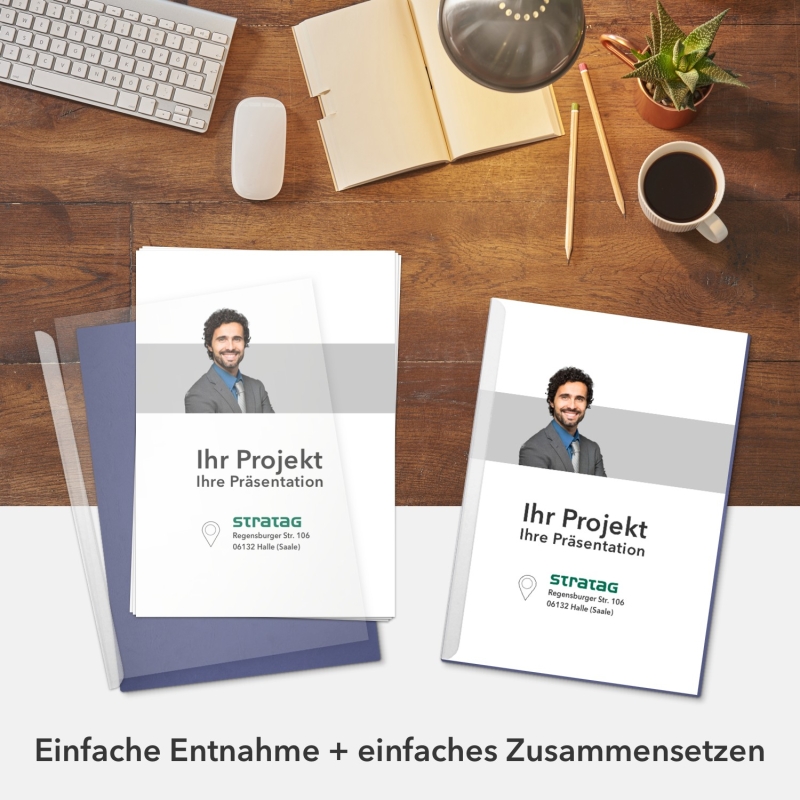 6 Stück STRATAG Klemmmappen Klemmschienen-Set % SALE