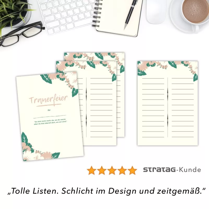 Kondolenzliste Blassgelb