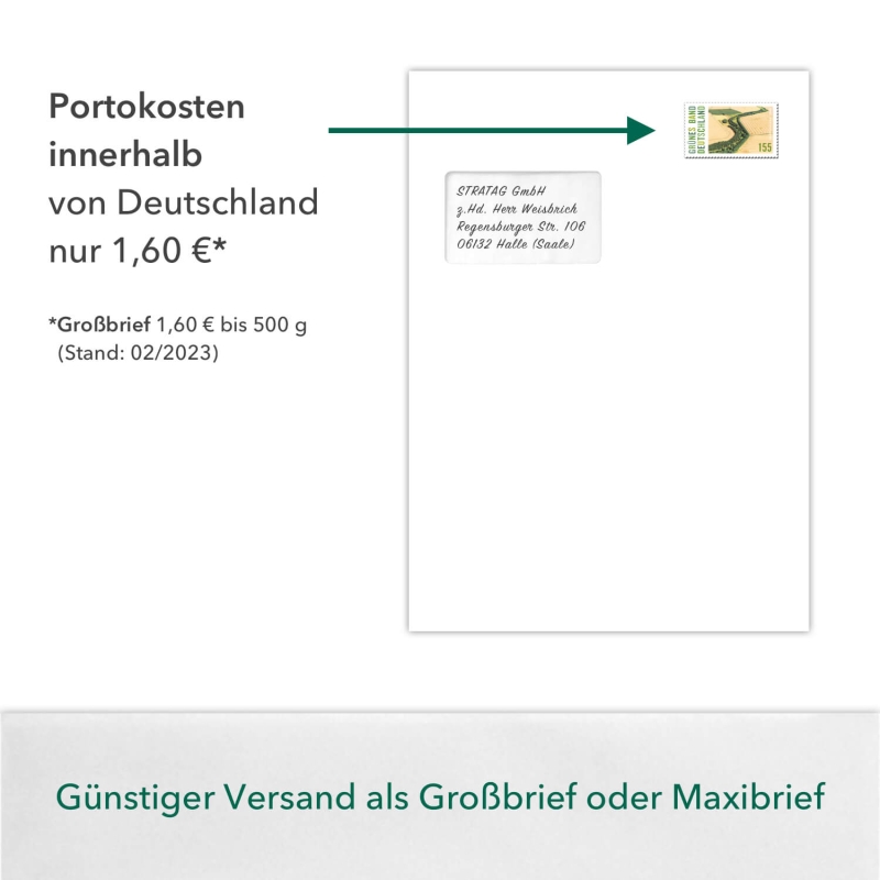 100 Stück C4 Briefumschläge in Weiß, haftklebend mit Abdeckstreifen, mit Fenster