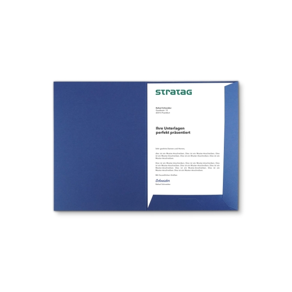 200 Stück Präsentationsmappen BL-exclusivdruck® Naturkarton