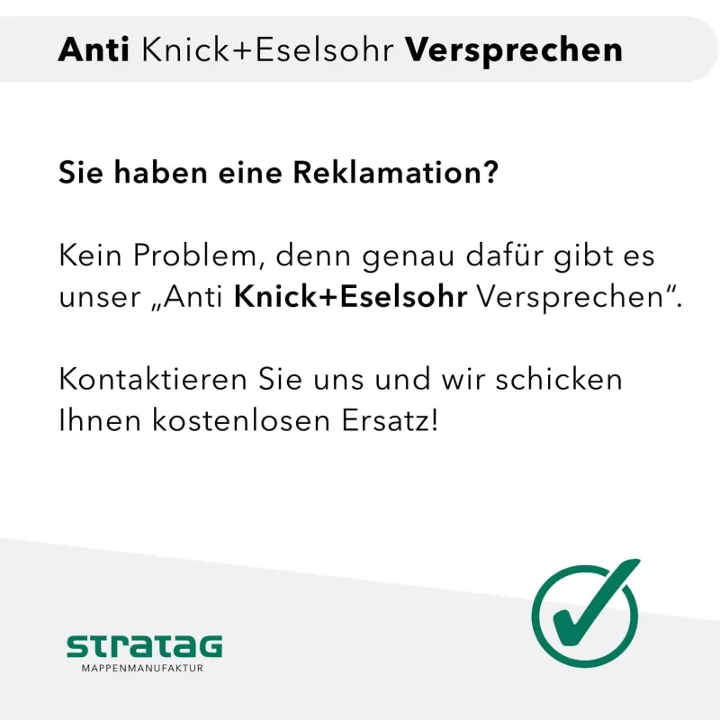 Recycling Karton-Mappe 1-teilig in Kraftkarton mit Dreiecktaschen