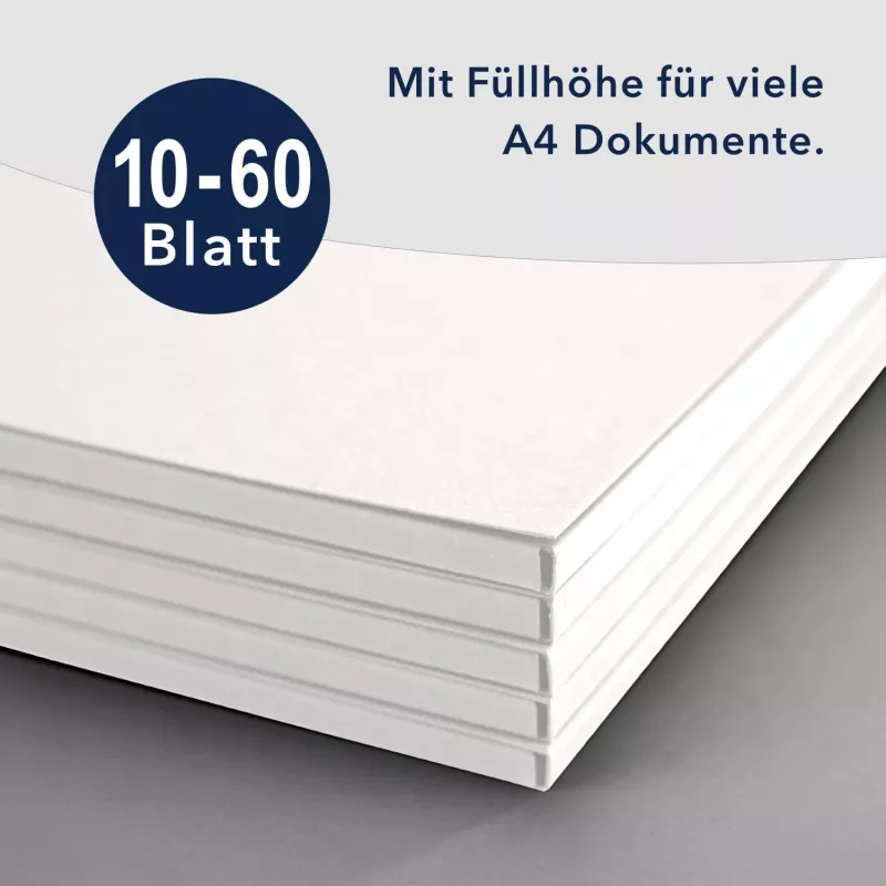 5 Stück Präsentationsmappen mit Füllhöhe Lemani® Premium-Karton (9625)
