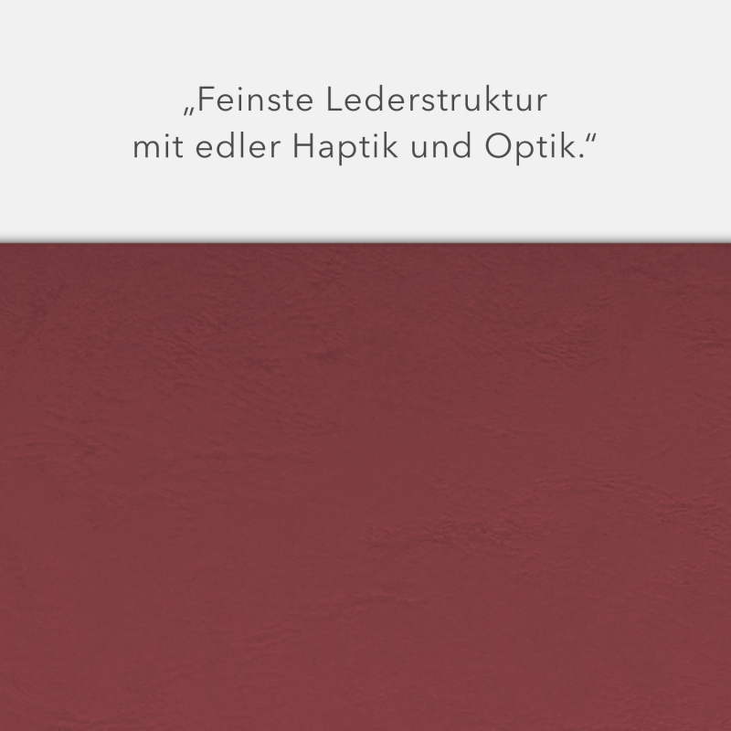 Karton-Mappe mit Lederstruktur 3-teilig in Bordeaux mit Kartoneinschüben und 2 Heftstreifen