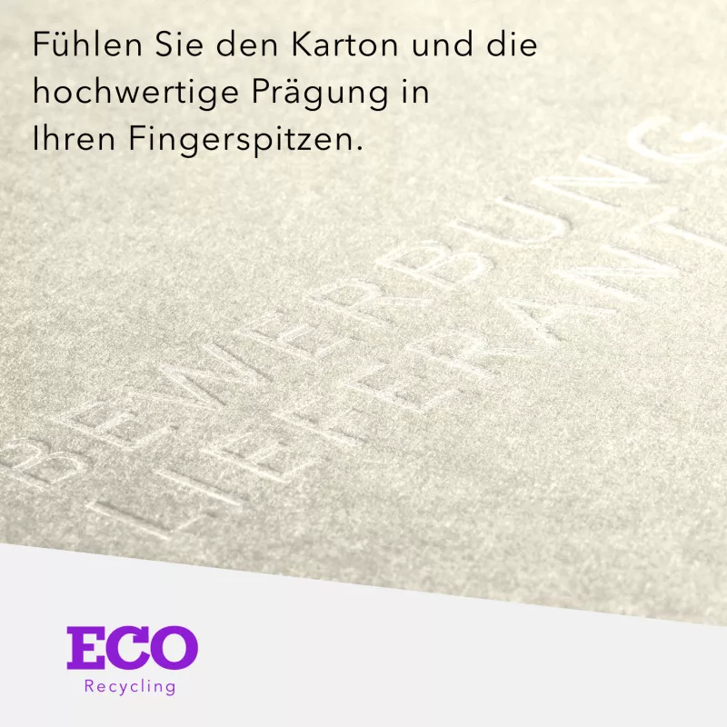 ECO 1-teilige Bewerbungsmappe Recycling-Karton