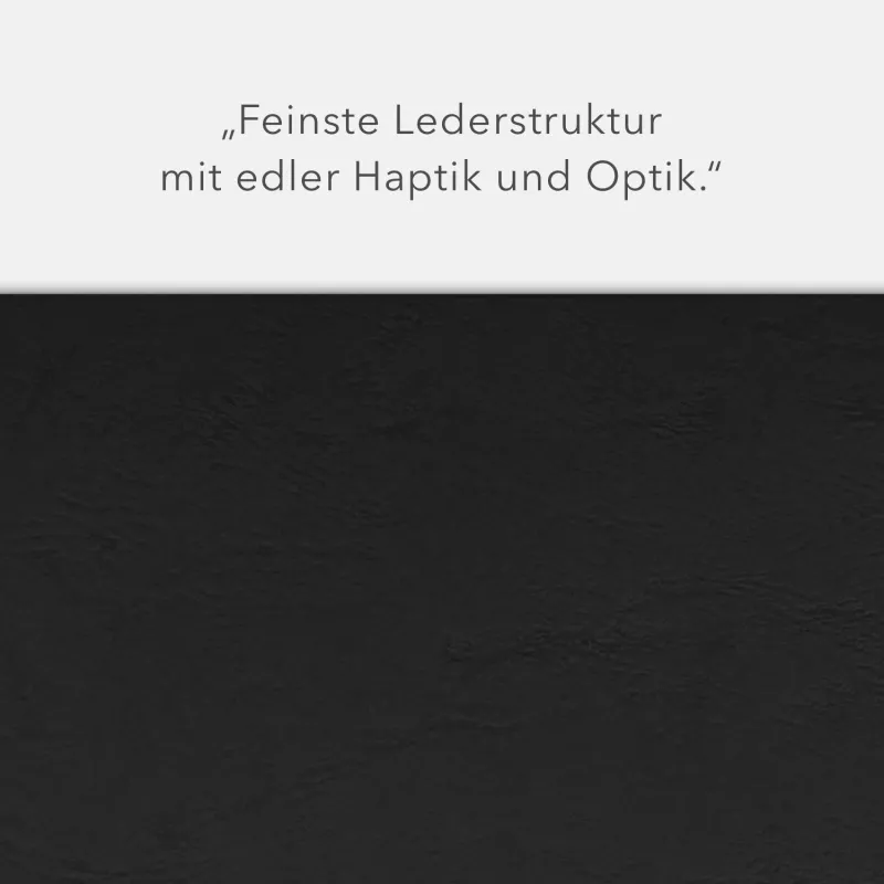 Karton-Mappe mit Lederstruktur 3-teilig in Schwarz mit Kartoneinschüben und 2 Klemmschienen