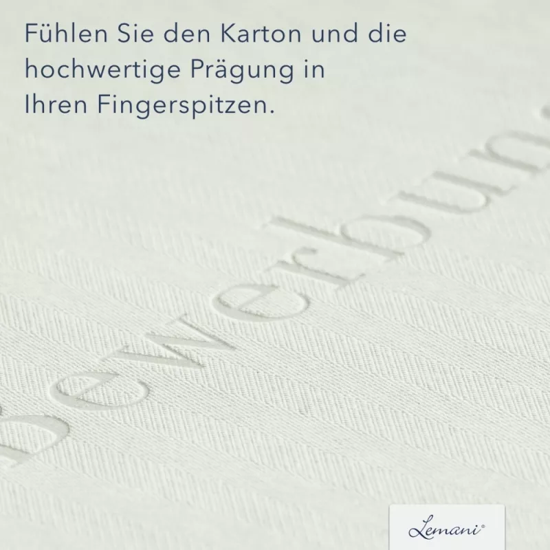 Premium Karton-Mappe 3-teilig in pearl white mit 2 Seiten Dreiecktaschen und 1 Klemmschiene