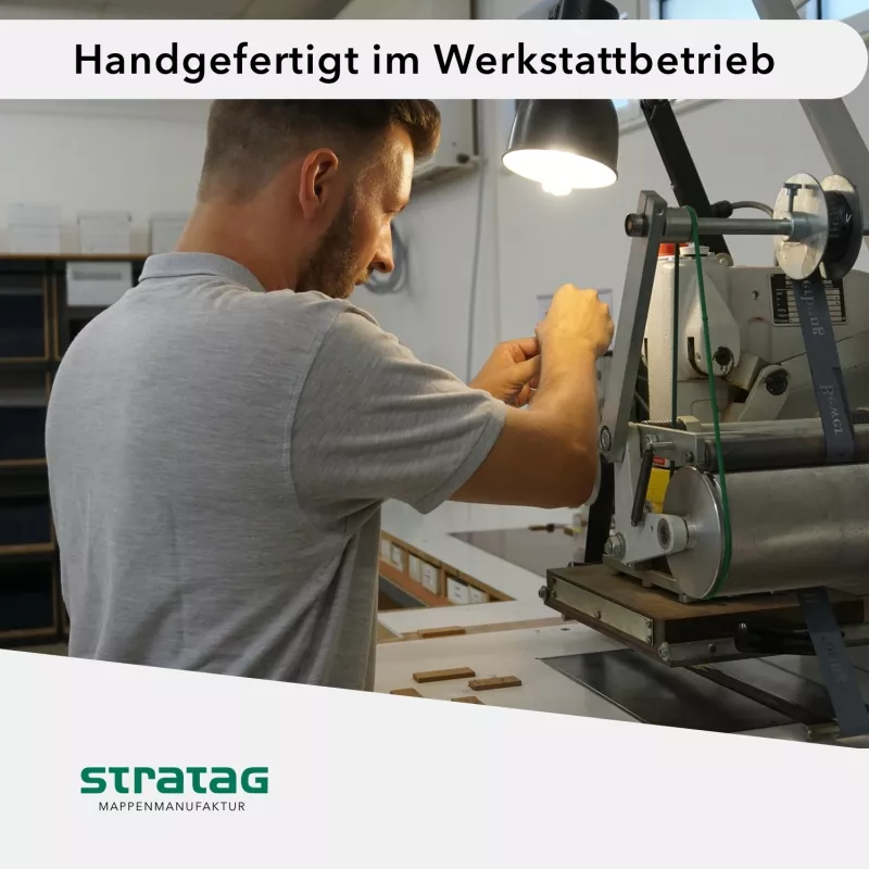 Naturkarton-Mappe 1-teilig in Königsblau mit 1 Klemmschiene