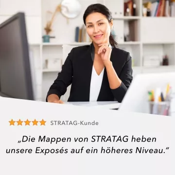 Naturkarton-Mappe 1-teilig in Königsblau mit 1 Klemmschiene