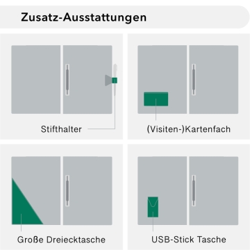 Naturkarton-Mappe 1-teilig in Königsblau mit 1 Heftstreifen