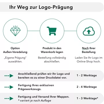 Naturkarton-Mappe 1-teilig in Rubinrot mit Dreiecktaschen