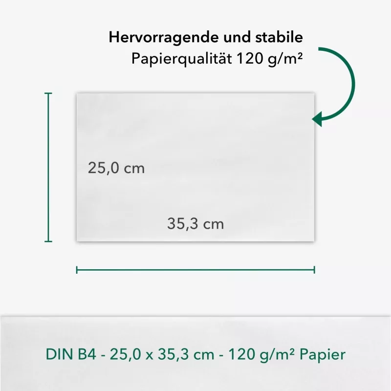 10 Stück B4 Versandtaschen in Weiß mit Papprückwand, 250 x 353 mm