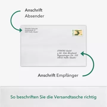 10 Stück B4 Versandtaschen in Weiß mit Papprückwand, 250 x 353 mm