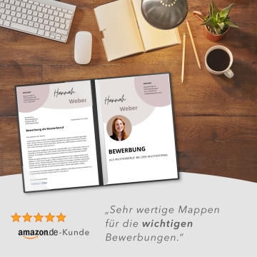 Lemani® CARISMA 2-teilige Bewerbungsmappe Textil-Design