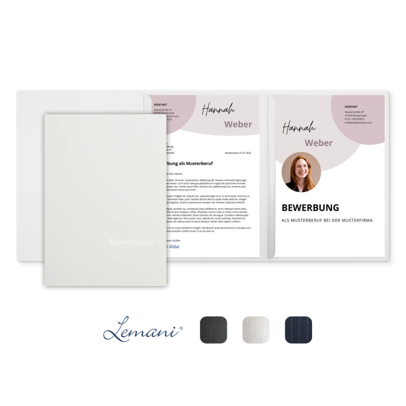 Lemani® IMAGE 3-teilige Bewerbungsmappe Textil-Design