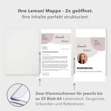 Lemani® IMAGE 3-teilige Bewerbungsmappe Premium-Karton