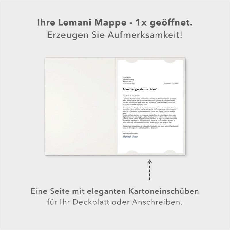 Lemani® IMAGE 3-teilige Bewerbungsmappe Textil-Design