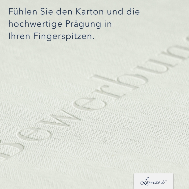 Lemani® IMAGE 3-teilige Bewerbungsmappe Textil-Design