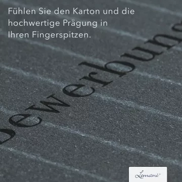 Lemani® PRESTIGE 3-teilige Bewerbungsmappe Premium-Karton