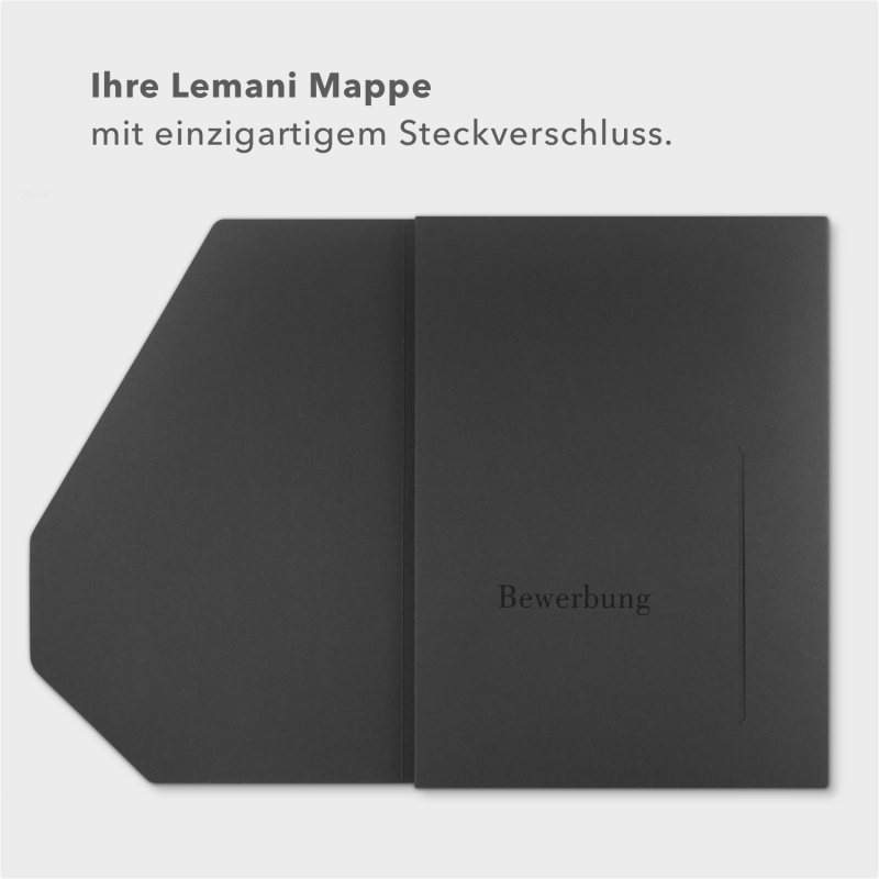 Lemani® PREMIUM 4-teilige Bewerbungsmappe Premium-Karton