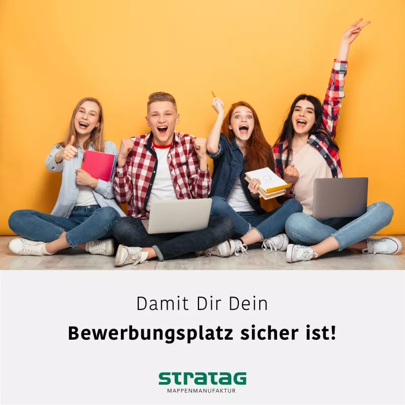 5 Stück Bewerbungsmappen favorit© 3-teilig Naturkarton