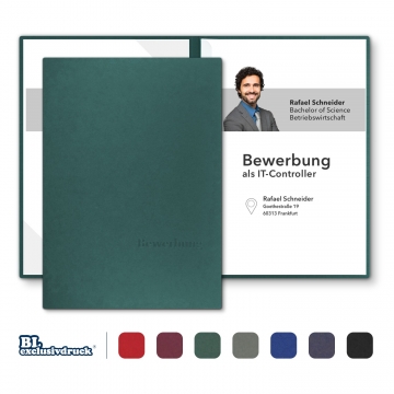BL-exclusivdruck® BL-plus 2-teilige Bewerbungsmappe Naturkarton