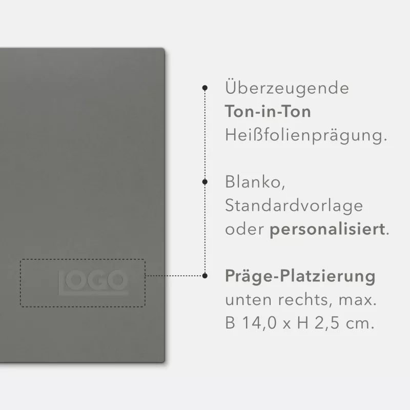 5 Stück Kondolenzmappen BL-exclusivdruck® OPTIMA Naturkarton