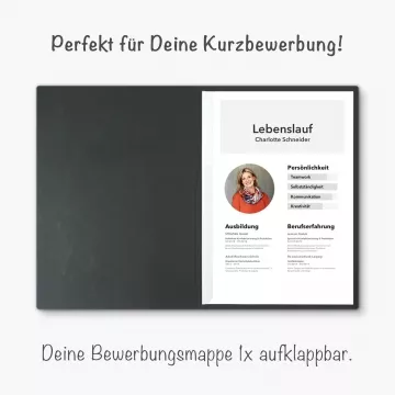 8 Stück Bewerbungsmappen favorit© 1-tlg. Lederstruktur % SALE