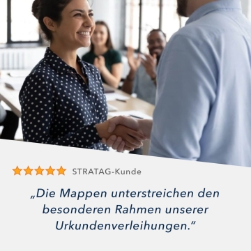 8 Stück Urkundenmappen BL-exclusivdruck® BASIC Naturkarton