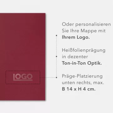 8 Stück Informationsmappen BL-exclusivdruck® BL-plus Naturkarton