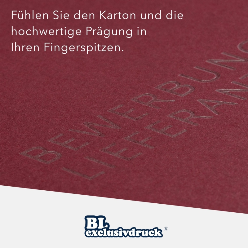 8 Stück Informationsmappen BL-exclusivdruck® BL-plus Naturkarton