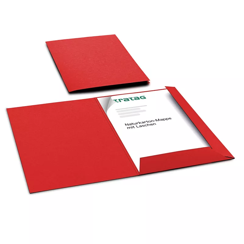 10 Stück Präsentationsmappen mit Laschen BL-exclusivdruck® Naturkarton (1771)