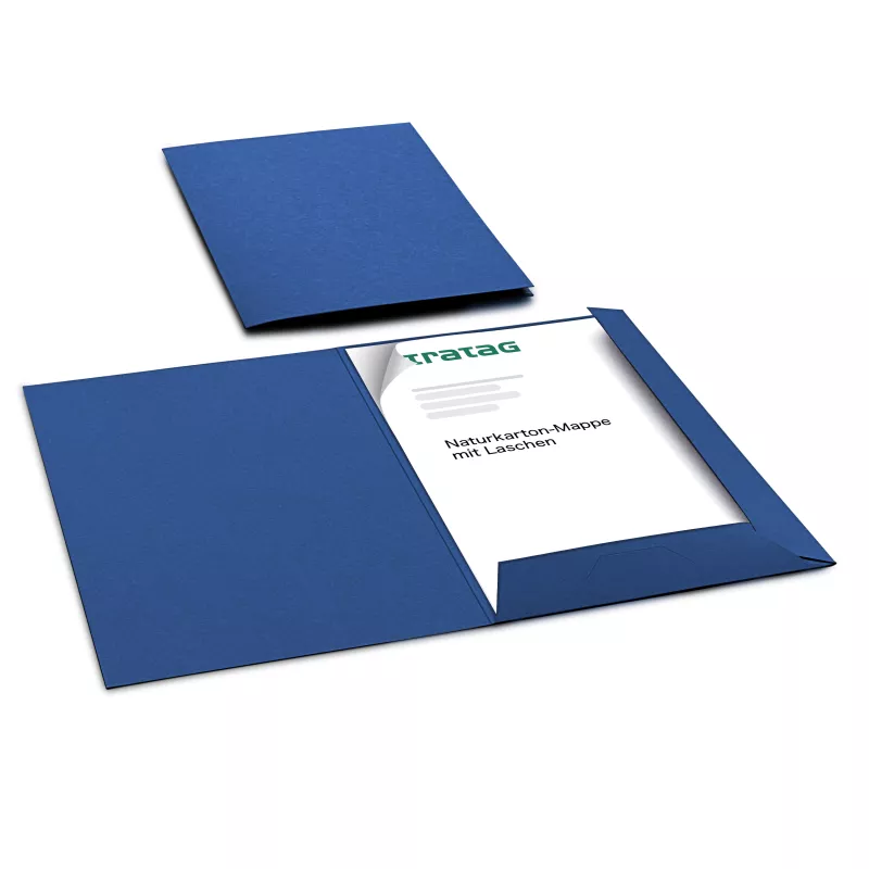 10 Stück Präsentationsmappen mit Laschen BL-exclusivdruck® Naturkarton (1761)